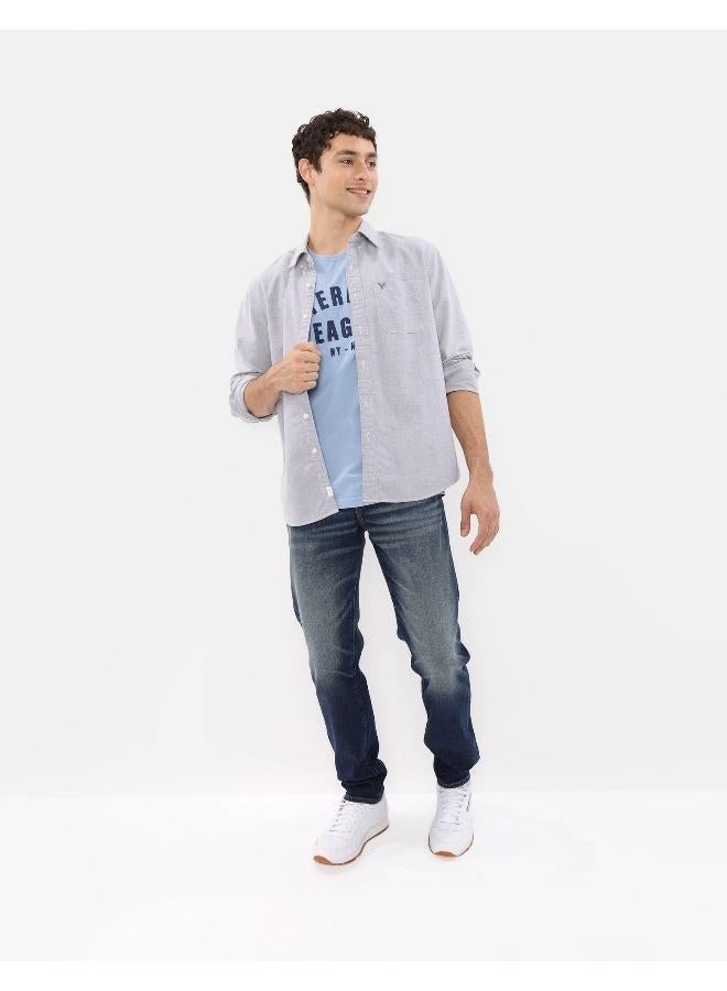 American Eagle AE Everyday Oxford Button-Up Shirt - Image 1