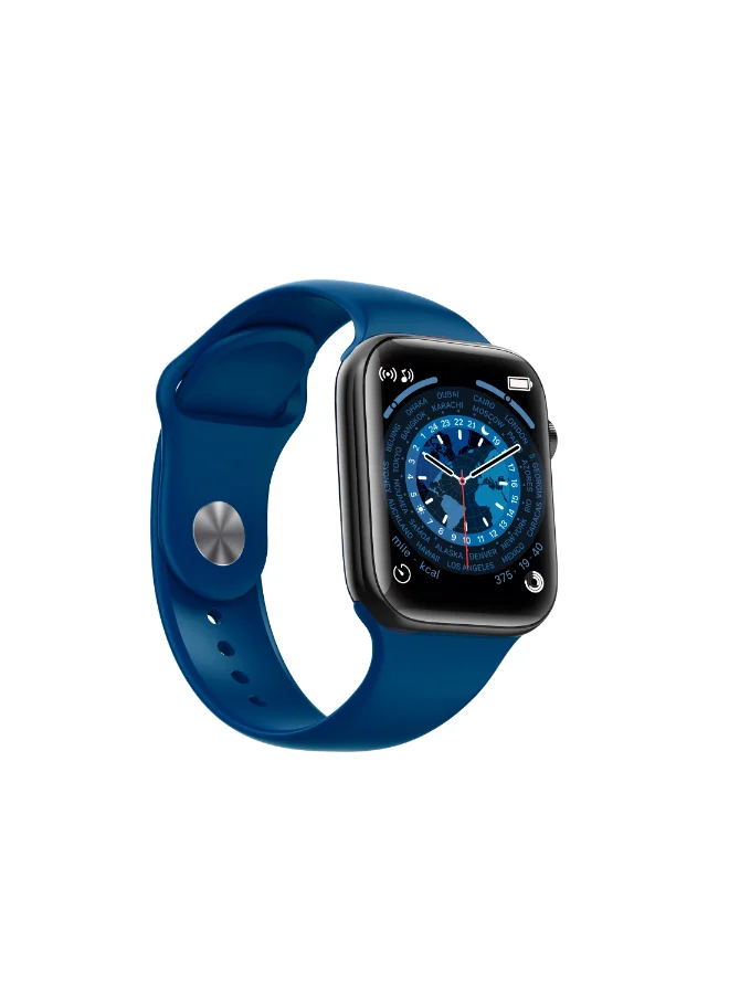KENNETH SCOTT Unisex Silicone Smart Watch KS-8SE-BLUE - 49 mm