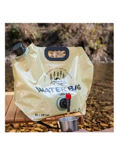 Meetion Pack Of 4, 8L Portable Water Bag Folding Bucket Water Container Jug Bottle Pouch Outdoor Travel Camping with Handle Camping Supplies  - Image 5