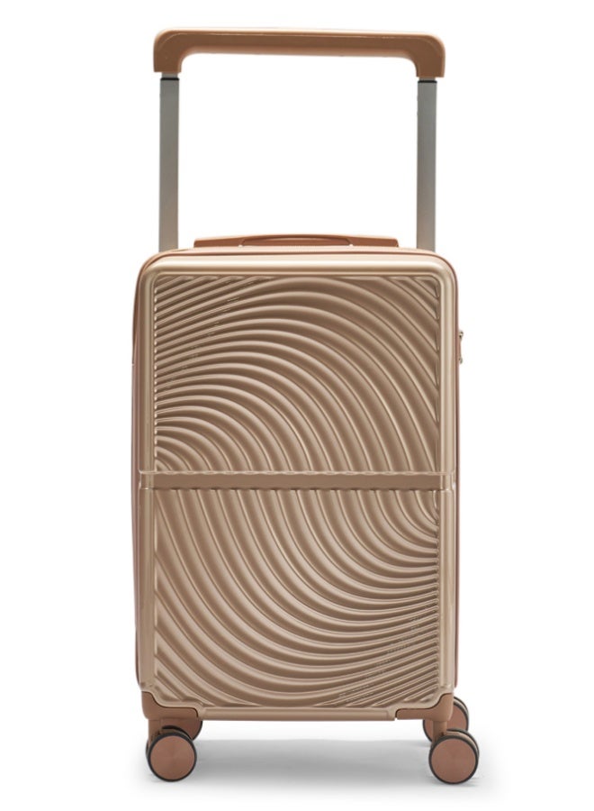 ليمرا طقم شنط سفر من ليمرا مصنوع من مادة البولي كربونات مكون من 2 حقيبة أمتعة مقاس 24"-20" بوصة لون ذهبي - Image 4