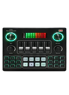 Excefore Live Sound Card Audio Mixer, Bluetooth Audio Mixer, Podcast Audio Interface with DJ Mixer Effects, Podcast Production Studio Equipment, Prefect for Streaming/Podcasting/Gaming  - Image 1