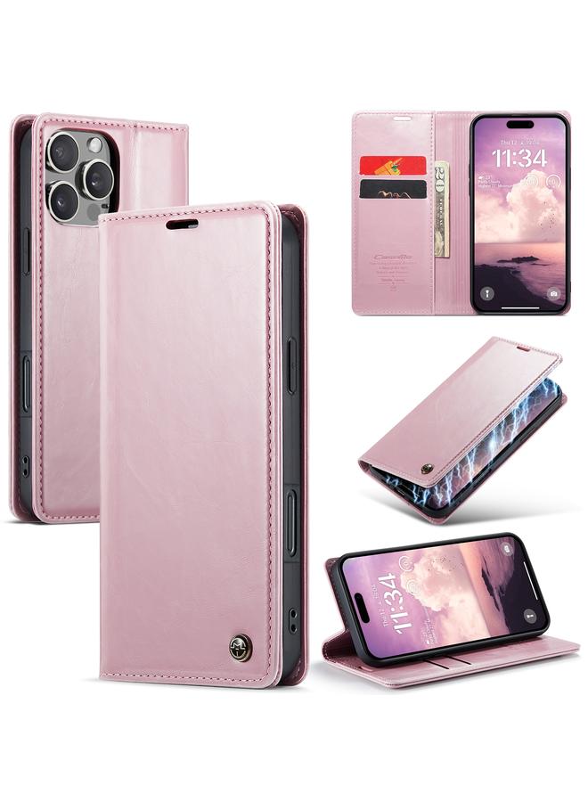 Case For iPhone 16 Pro 003 Crazy Horse Texture Flip Leather Phone Case