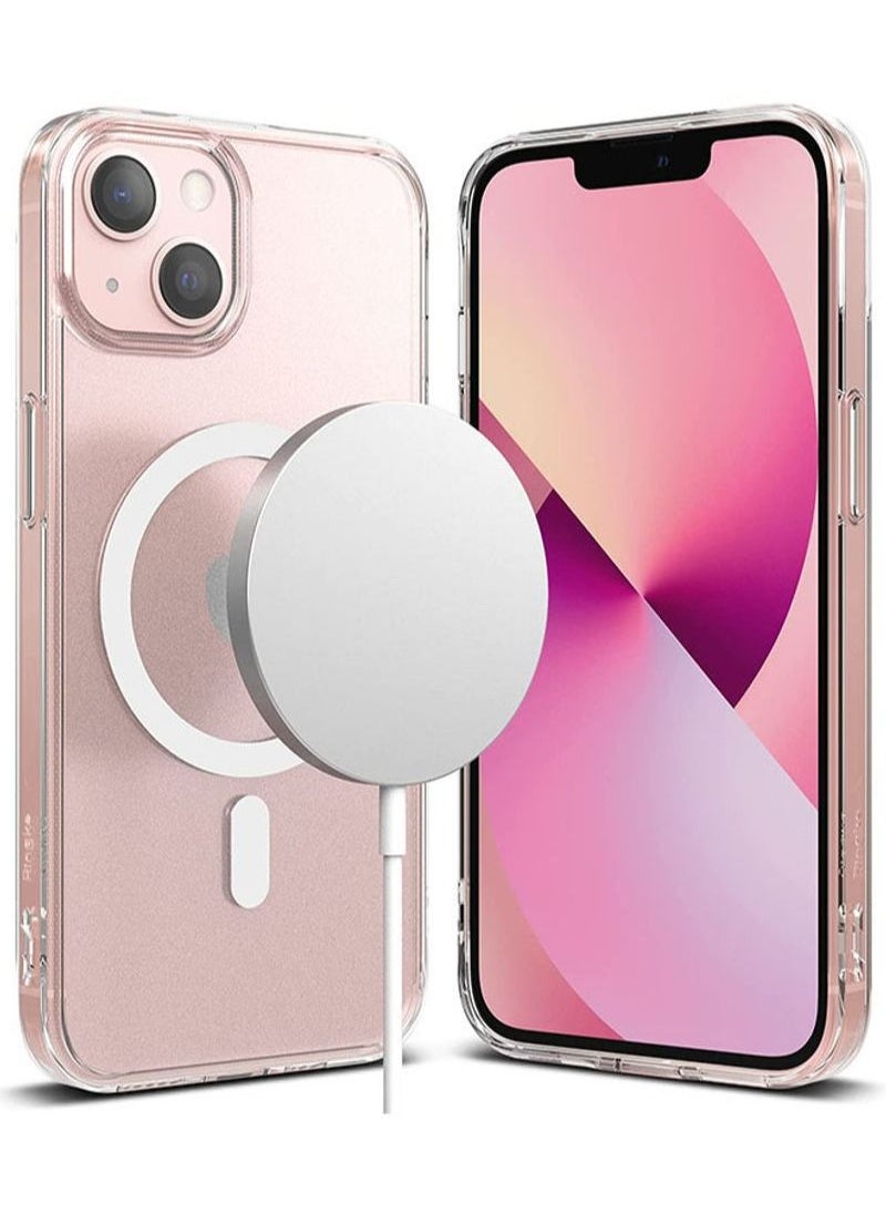 BORTONY - Magnetic Translucent Hard Frost Cover for Apple iPhone 13 Case with MagSafe Matte Clear - Image 1