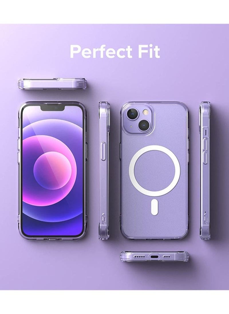 BORTONY - Magnetic Translucent Hard Frost Cover for Apple iPhone 13 Case with MagSafe Matte Clear - Image 1