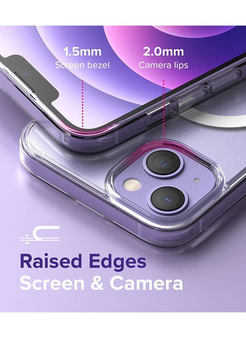 BORTONY - Magnetic Translucent Hard Frost Cover for Apple iPhone 13 Case with MagSafe Matte Clear - Image 1