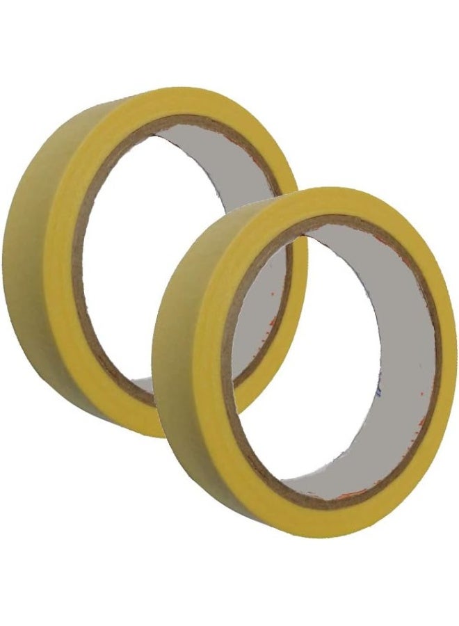 Royal Apex Automotive Self Adhesive Masking Tape For Painting Labelling Packing Craft Art Home Office School Etc‚ 1 Inch Pack Of 2 - Image 1