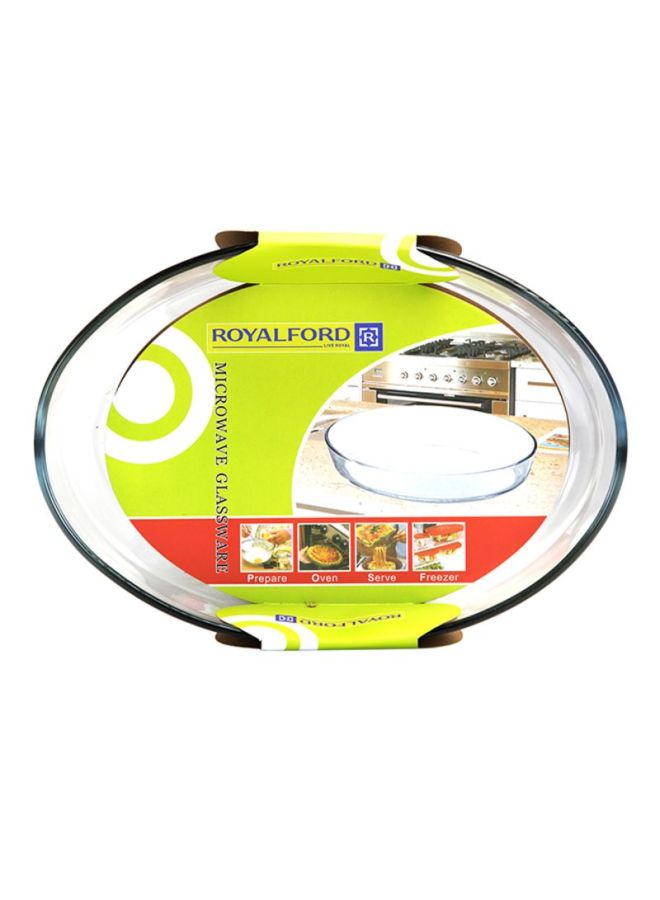 Royalford Glass Oval Dish Clear - Image 3