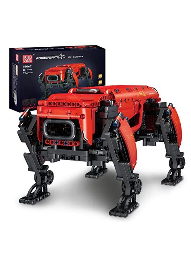 mould king - 15067 Robot Dog Mk Dynamics Building Kits Moc Building Blocks Set To Build Gift For Kids Age 8+/Adult Collections Enthusiasts(936 Pieces With Motor/App Remote Control) - Image 1