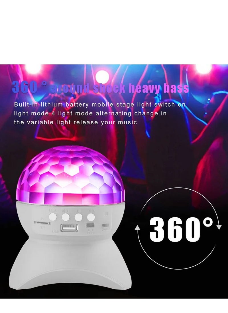Generic - Crystal Disco Ball Led Light Wireless Bluetooth Music Player Speaker - Image 1