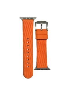 Generic Reliable Reach Compatible With Apple Watch 38/40mm Sport Tread Rubber Silicone For Apple Watch Series Nike+ Sports Edition Multi Color (ORANGE)  - Image 2