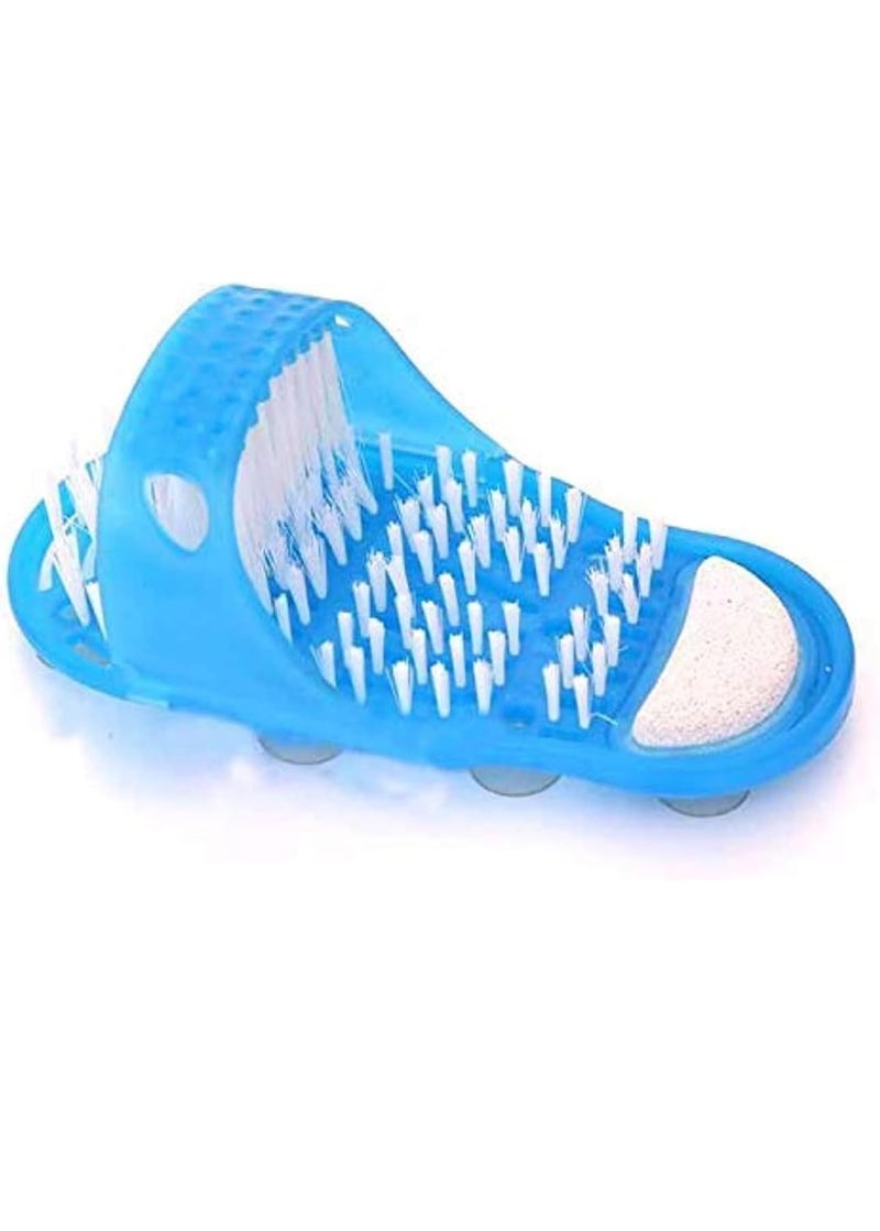 Foot Cleaner Scrubber Bath Massager Shower Slippers, 1 Piece قطعة واحدة من شبشب الباديكير و منظف القدمين سهل الاستخدام، ومدلك الاستحمام، ونعال الاستحمام - Image 1