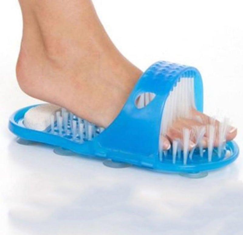 Foot Cleaner Scrubber Bath Massager Shower Slippers, 1 Piece قطعة واحدة من شبشب الباديكير و منظف القدمين سهل الاستخدام، ومدلك الاستحمام، ونعال الاستحمام - Image 2