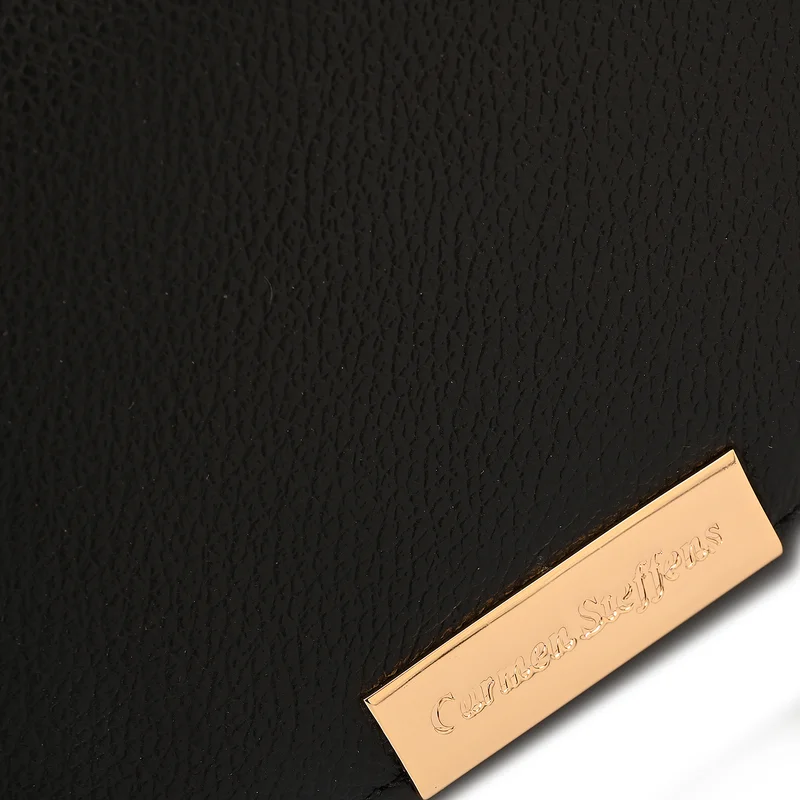 Carmen Steffens Black Baguette Bag