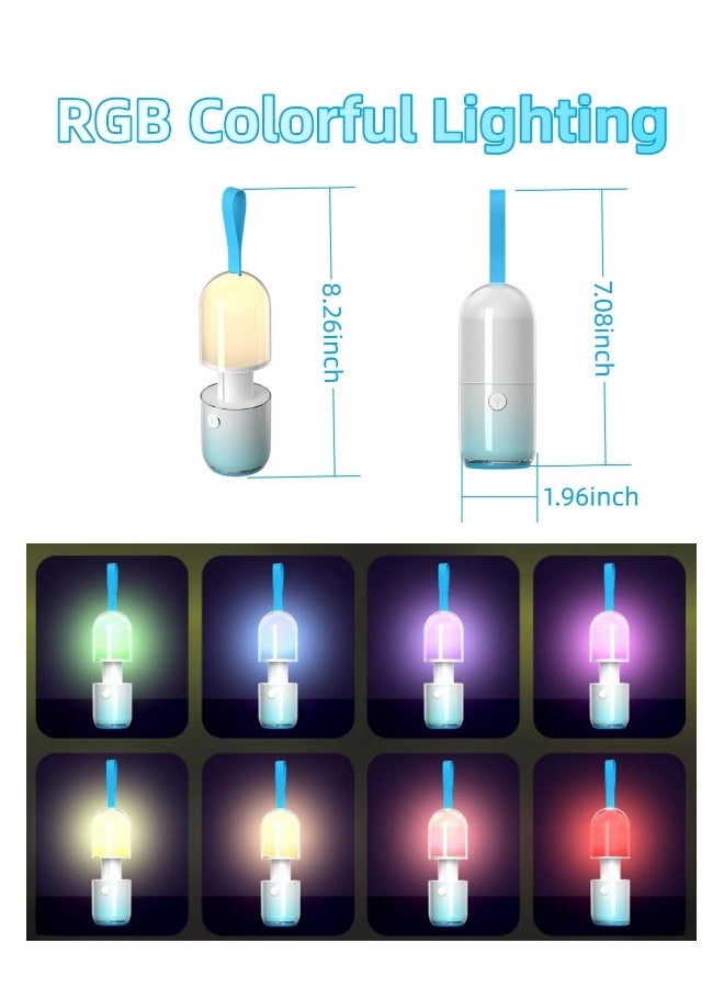 Camping Flashlight, Mini Camping Lantern, Rechargeable LED Flashlight, Multifunctional Flashlight with Night Light/SOS Light/Camping Light/RGB Light, for Hiking/Camping/Emergency/Home - Image 3