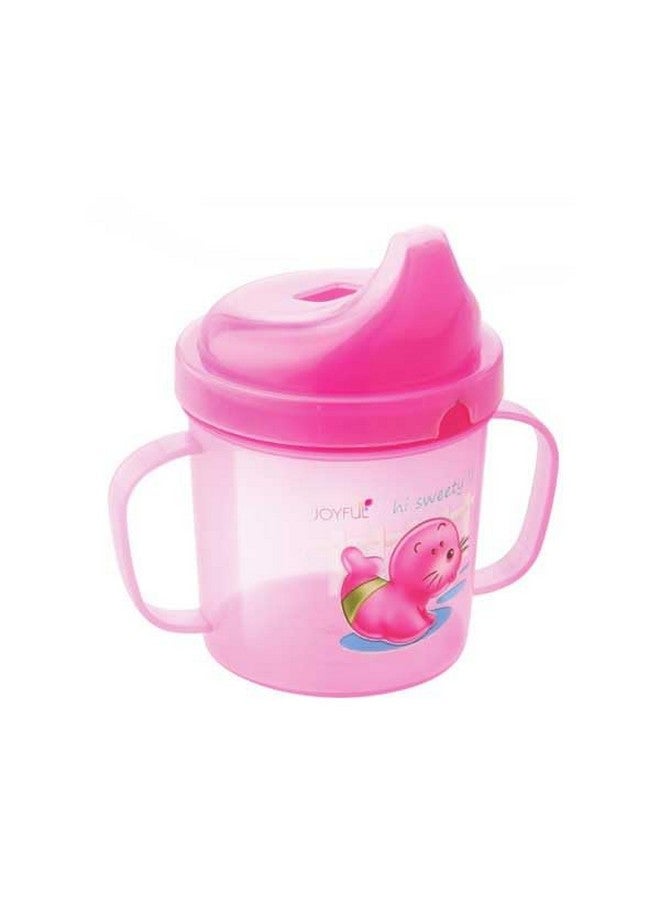 Joyful Hello Baby Plastic Sipper Cup With Double Handle (Colour May Vary, 300 Ml) - Image 4