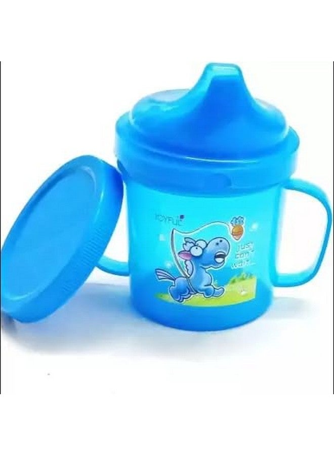Joyful Hello Baby Plastic Sipper Cup With Double Handle (Colour May Vary, 300 Ml) - Image 2