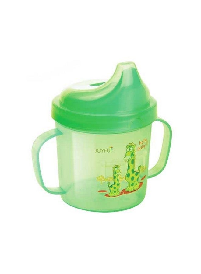 Joyful Hello Baby Plastic Sipper Cup With Double Handle (Colour May Vary, 300 Ml) - Image 5