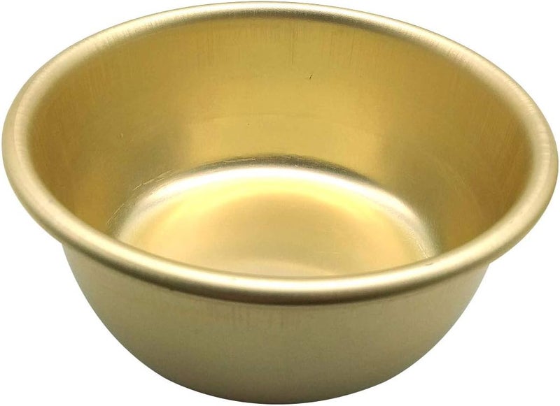 SUPIA Korean Traditional Wine BowlsNo handle Korean Wine Bowl Hiking Soup Dish BBQ Parties Camping  All Occasions Aluminum Yellow 2pcs 531 inches - Image 4
