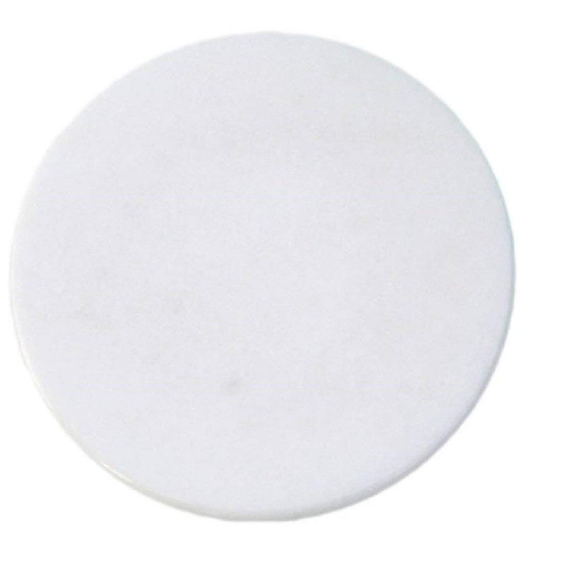 NRSON Chakla Pure White Marble Roti Roller Rolling Board Roti Maker Roti Maker Phulka Maker Rolling Pin Board or Round Board Chapati Maker chakla for Home Kitchen - Image 1