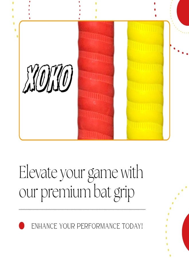 XOKO Cricket Bat Grips, Pack of 6, Rubber Cushioning for Shock Absorption, Colours May Vary - Image 4