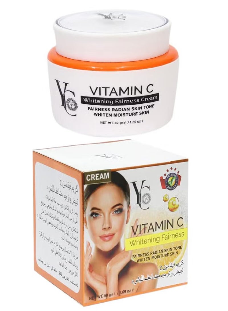 واي سي كريم تبييض وتفتيح البشرة بفيتامين سي 50 جرام - Image 1