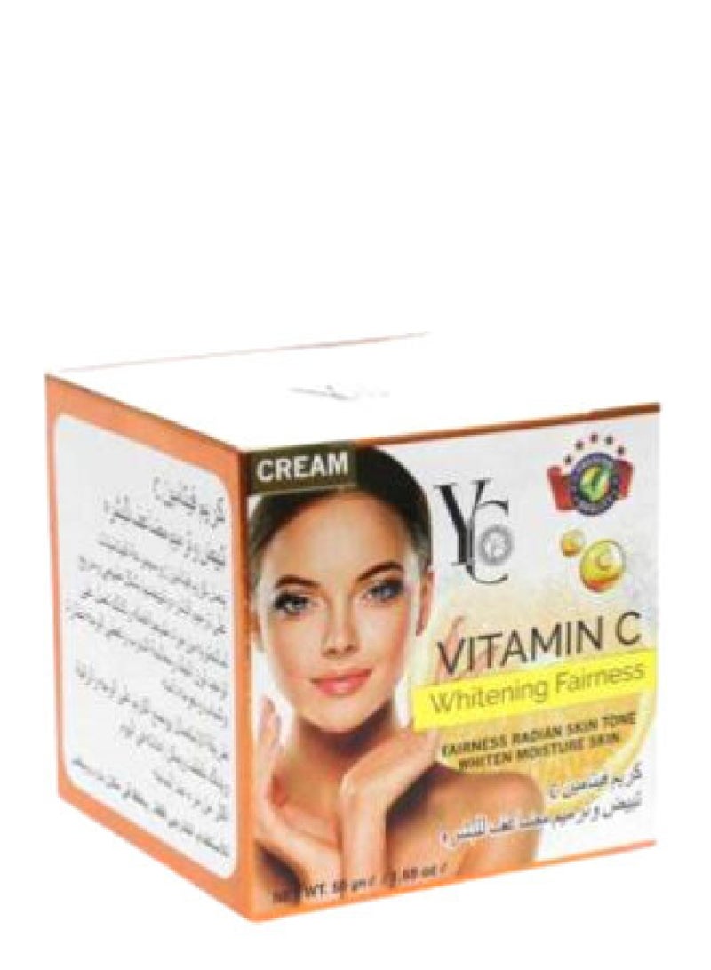 واي سي كريم تبييض وتفتيح البشرة بفيتامين سي 50 جرام - Image 3