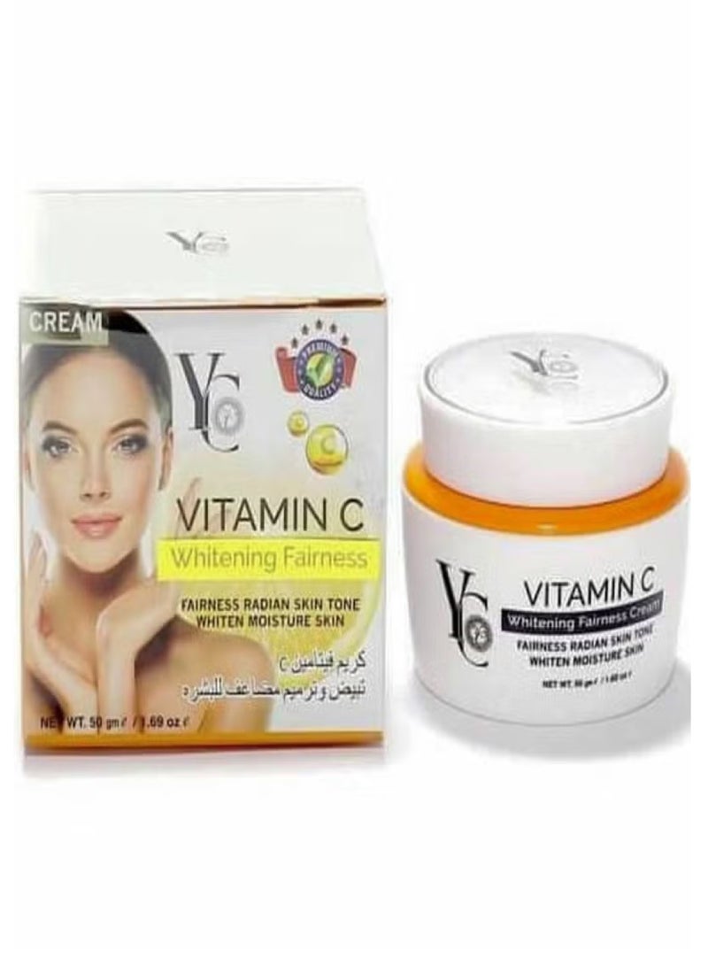 واي سي كريم تبييض وتفتيح البشرة بفيتامين سي 50 جرام - Image 2