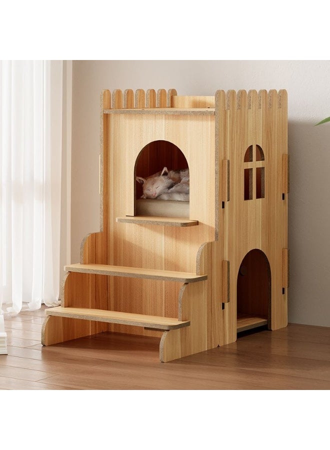 A.M Cat Enclosures Indoor, Cat Condo Cage, Cat Villa, Large Cat Cage, Cat House with Stairs, Four Seasons, Comfort - Image 1