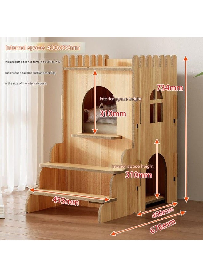 A.M Cat Enclosures Indoor, Cat Condo Cage, Cat Villa, Large Cat Cage, Cat House with Stairs, Four Seasons, Comfort - Image 5