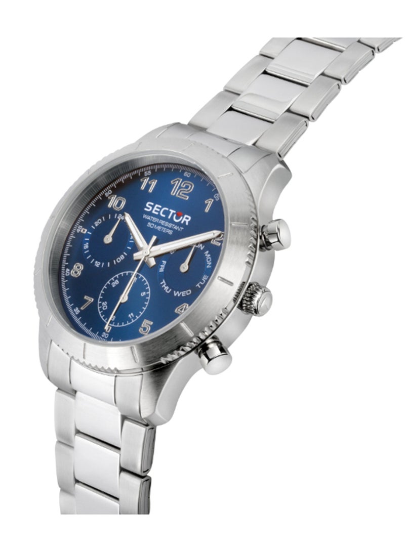 Sector Men's 41MM Blue, Sunray Dial Stainless Steel Watch - R3253578012 - Image 5