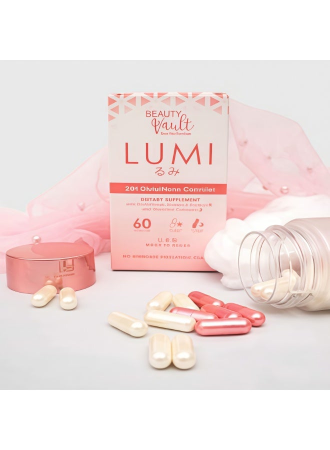 lumi glutathione made in which country Beauty Vault BEAUTY VAULT LUMI 24H Glutathione Capsules (Made in Japan) – 60 Capsules Dietary Supplement with Glutathione, Sunbiot Protein & Boodlive Collagen for Skin Brightening & Daily Beauty Support