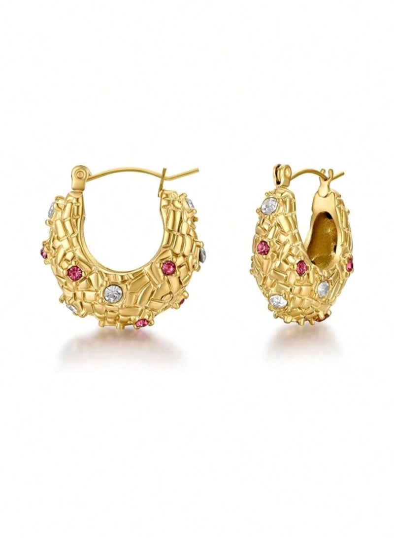 Equal Amazing Gold Stainless Steel Earrings For Women - Image 4