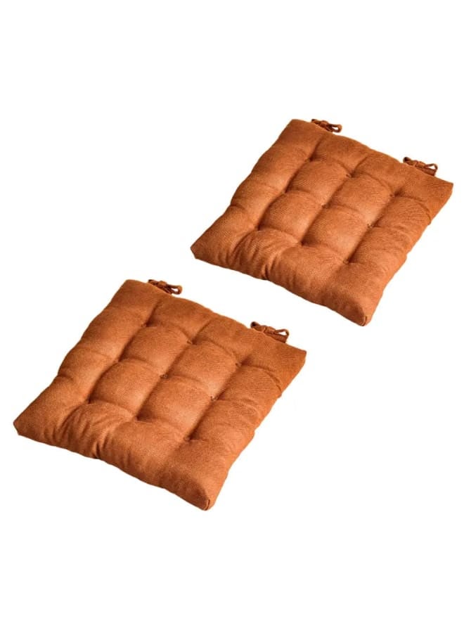 The Carpet Empire Velvet Premium Brown Seat Cushion 40.64x40.64 cm - Image 3