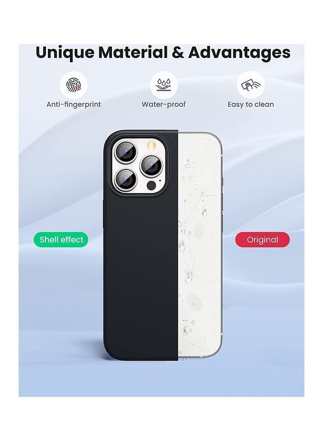 Silicone Protective Case For iPhone 13 Pro Max 6.7 inch Black - Image 2