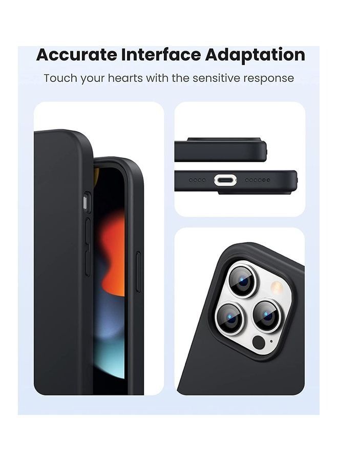 Silicone Protective Case For iPhone 13 Pro Max 6.7 inch Black - Image 5
