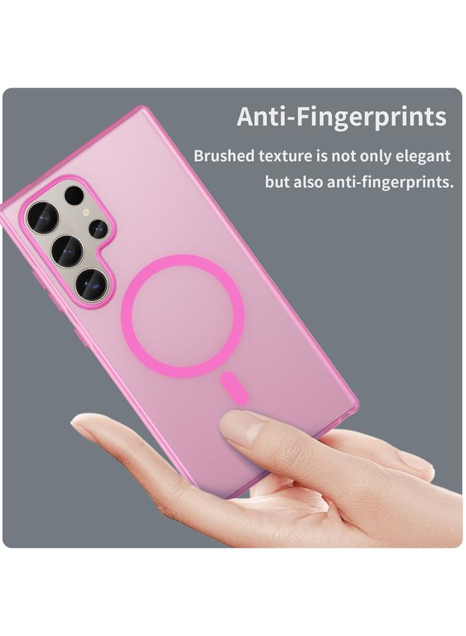 S-TOP Case For Samsung Galaxy S24 Ultra 5G MagSafe Frosted Translucent TPU + PC Full Coverage Phone Case - Image 4