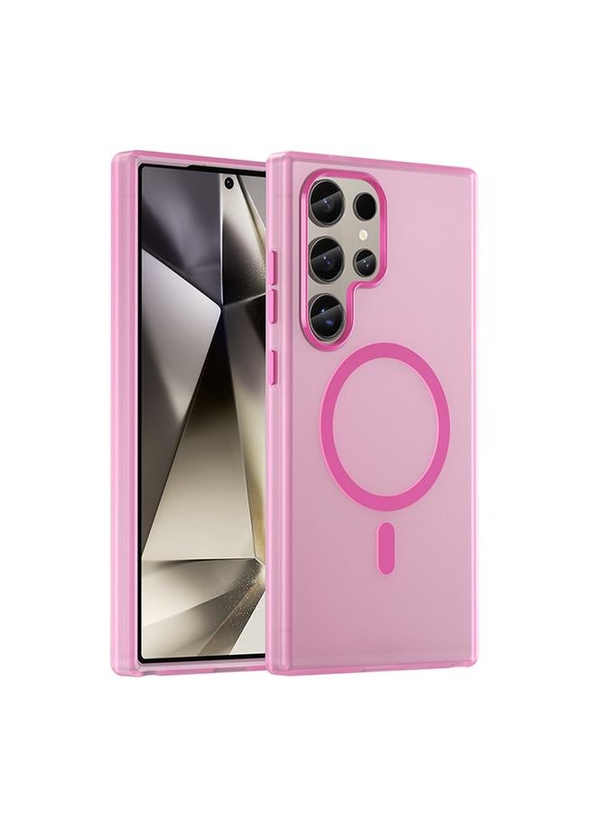 S-TOP Case For Samsung Galaxy S24 Ultra 5G MagSafe Frosted Translucent TPU + PC Full Coverage Phone Case - Image 1