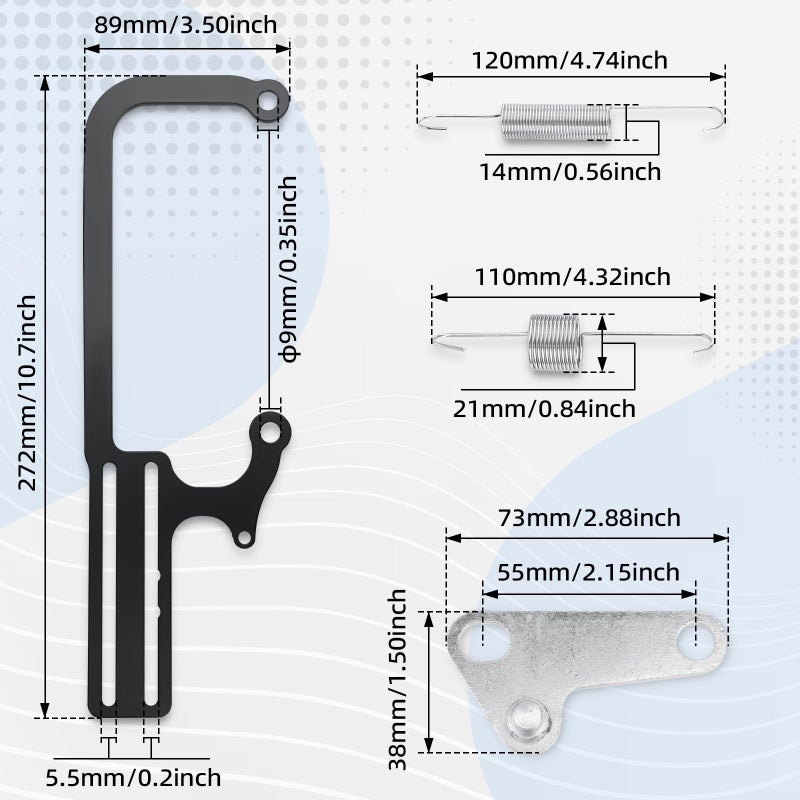 Parfyter 304147 EZ EFI Cable Mount Kit Carburetor Throttle Cable Mount for GM 700R4 transfer Black,Automatic Transmission TV Cables Transmissions Throttle Bracket - Image 4