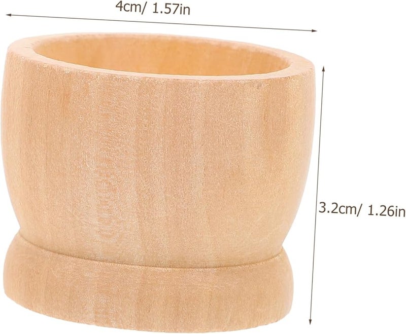 Wooden Easter Egg Decor Stand 15pcs Egg Cup Holder DIY Craft Breakfast Display - Image 3