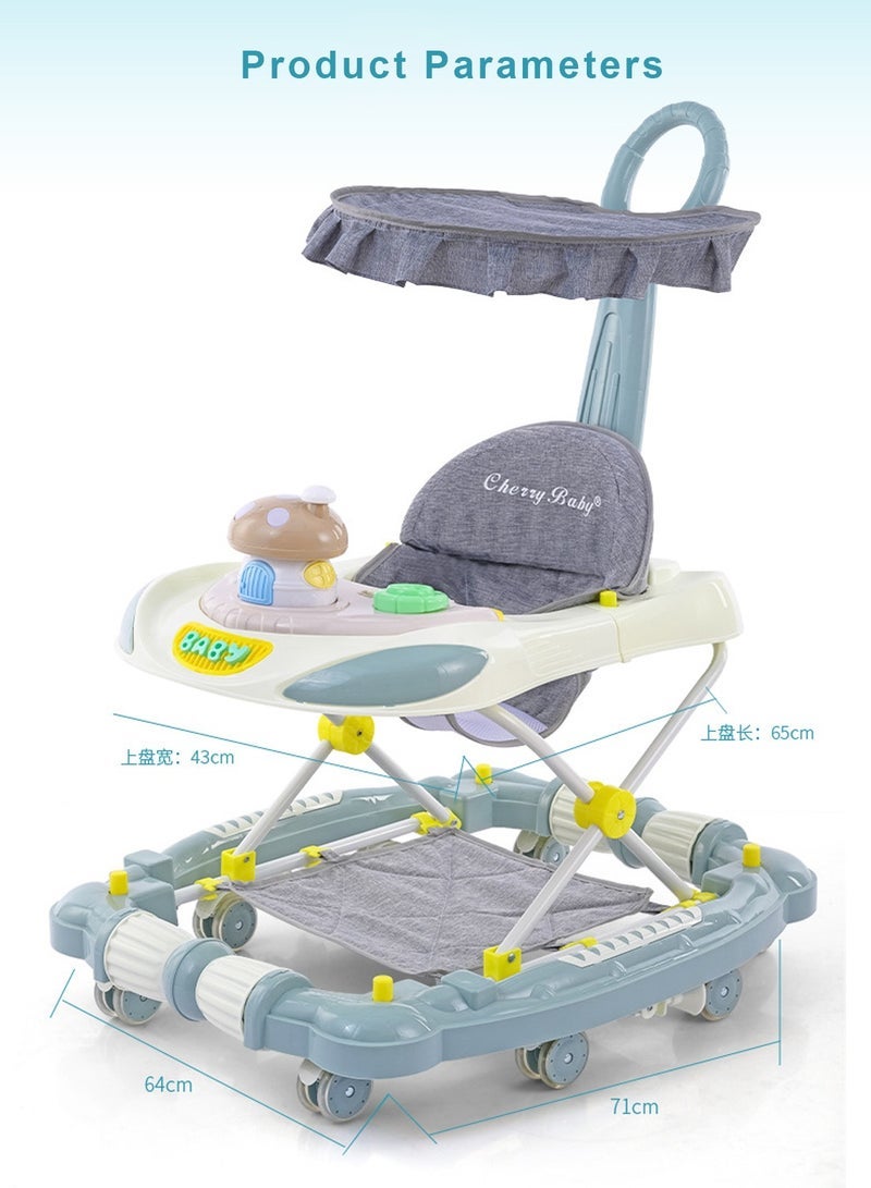 ما بيبي يمكن للمشاية الطفل المضادة للساق متعددة الوظائف المضادة للطرف المشي للأطفال الجلوس ودفع الصبي والفتاة ووكر - Image 4