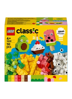 LEGO Classic Creative Food Friends Playset, Creative Role-Play Toy for Boys and Girls, Assorted Bricks to Build a Cupcake, Ice Cream, Avocado & Taco, Building Set for Kids Aged 4 and Over 11039 (150 pieces)  - Image 2