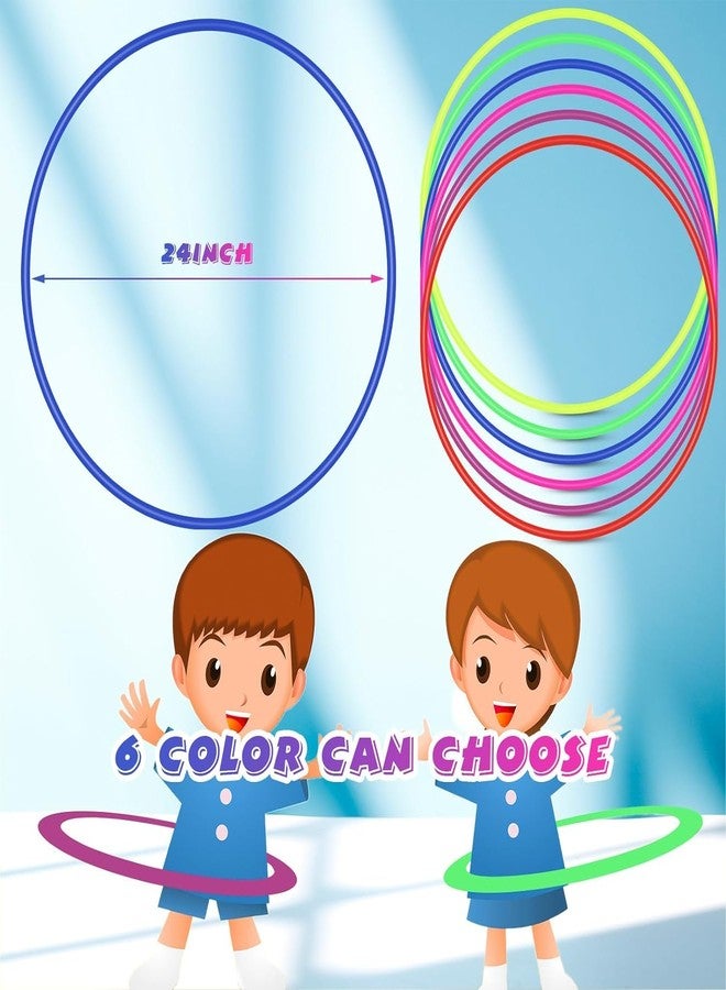 Fitfix® Welded Toy Hoop Exercise Ring for Fitness | Toy Hoop for Boys,Girls, Kids and Adults (Multi Color) (24 inch Diameter, Pack of 1 Pcs)- Includes Carry Bag for Easy Portability - Image 3