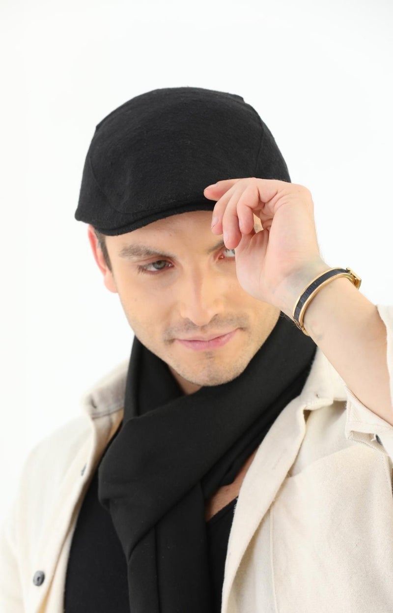 Elif Iç Giyim Elif Underwear Winter Black Wool Sports Cap  - Image 3
