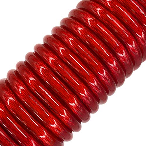 Audiobank Complete 0 Gauge up to 6500 Watts Car Amplifier Installation Power Wiring Kit with Thick 17 Feet FT 0 Gauge Power Cable 150A Fuse Included -Red - Image 2