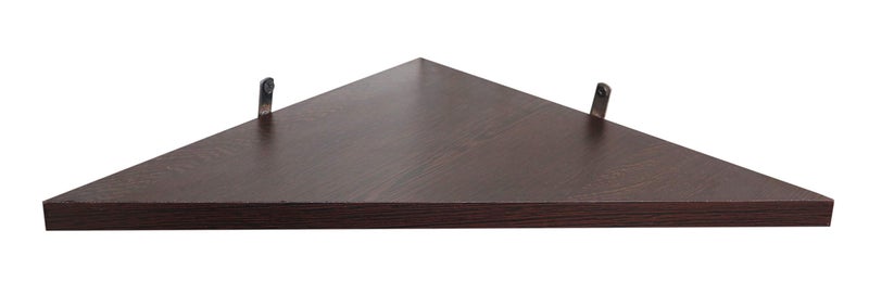 Captiver Engineered Wood Wall Mounted Tringle Corner Shelf Racks Stands Tier 2 - Image 5