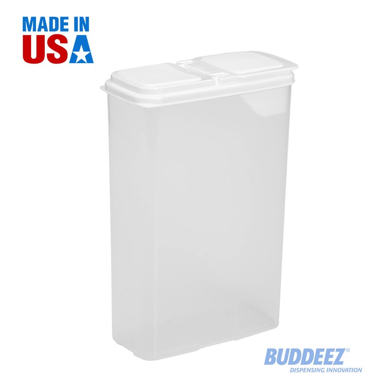 Buddeez All Purpose Kitchen Organization Bag in Storage Container for Cereal, Flour, Sugar, Rice, 4 QT, White Lid - Image 5
