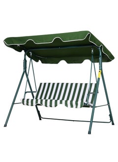 DubaiGallery Garden Swing Bench, 3-Seater, with Roof and Steel Frame  - Image 4