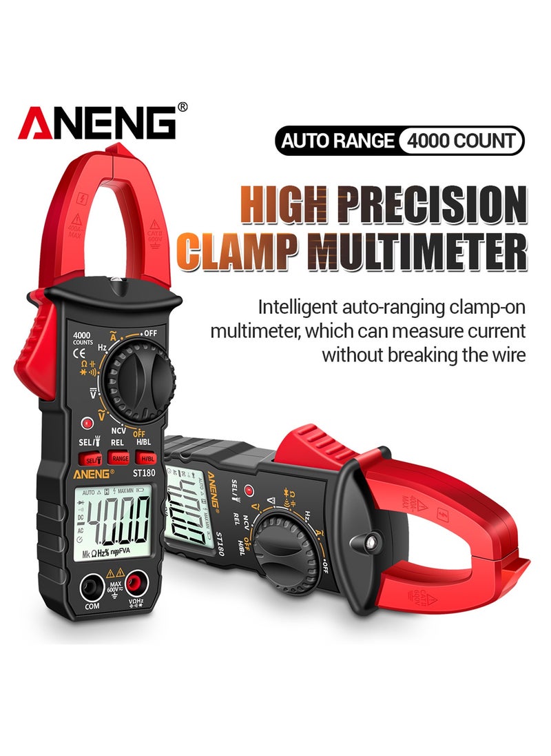 ANENG - ST180 4000 Counts Digital Clamp Meter Multimeter Clamp Multimeter Voltmeter Ammeter AC DC Voltage AC Current Meter NCV Tester Universal Meter Tester Current Clamp Tester - Image 1