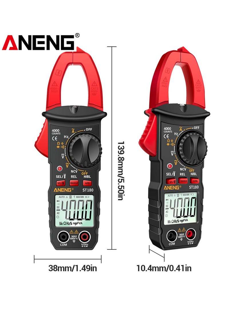 ANENG - ST180 4000 Counts Digital Clamp Meter Multimeter Clamp Multimeter Voltmeter Ammeter AC DC Voltage AC Current Meter NCV Tester Universal Meter Tester Current Clamp Tester - Image 1