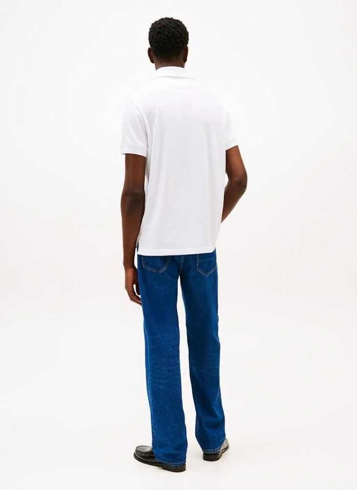 TOMMY HILFIGER Regular Fit Logo Insert Pique Polo Shirt